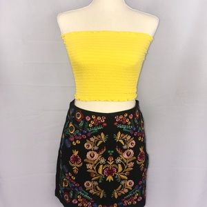 Embroidered Black Skirt!